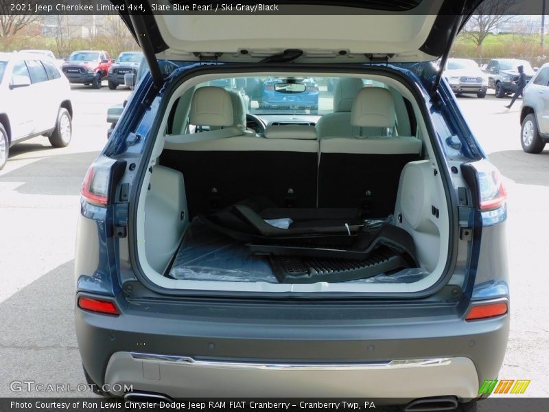 Slate Blue Pearl / Ski Gray/Black 2021 Jeep Cherokee Limited 4x4