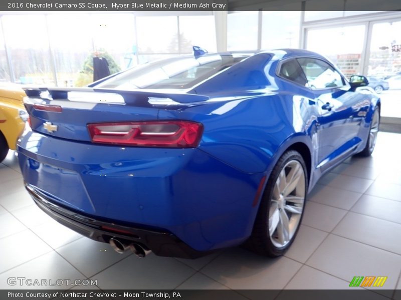 Hyper Blue Metallic / Medium Ash Gray 2016 Chevrolet Camaro SS Coupe