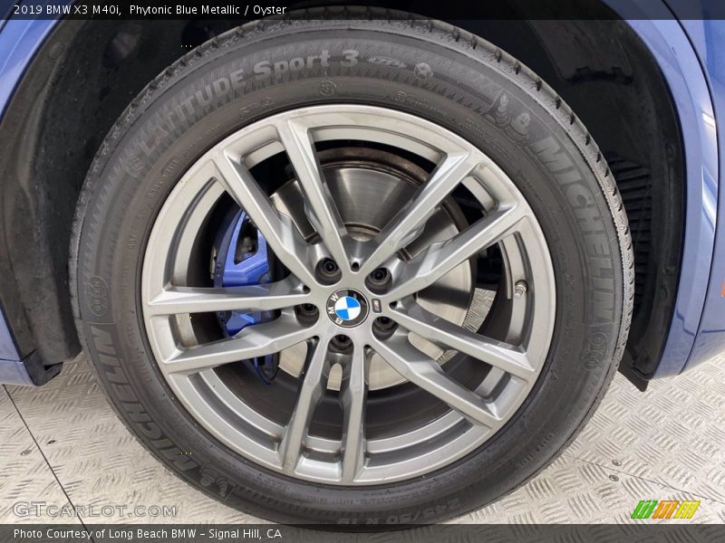 Phytonic Blue Metallic / Oyster 2019 BMW X3 M40i