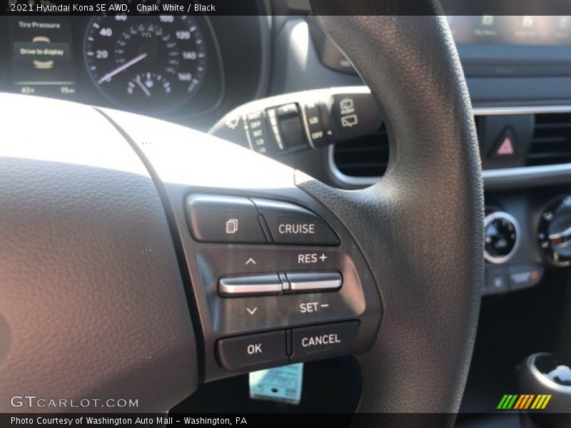 Chalk White / Black 2021 Hyundai Kona SE AWD