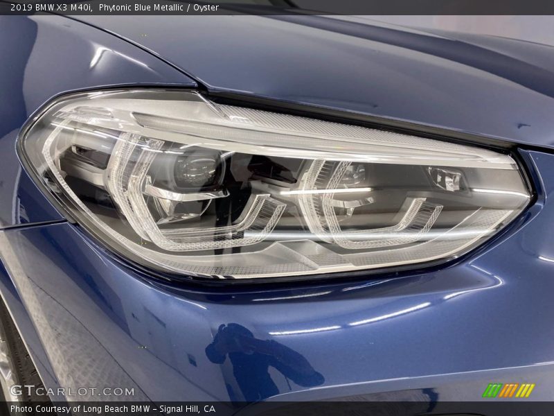 Phytonic Blue Metallic / Oyster 2019 BMW X3 M40i