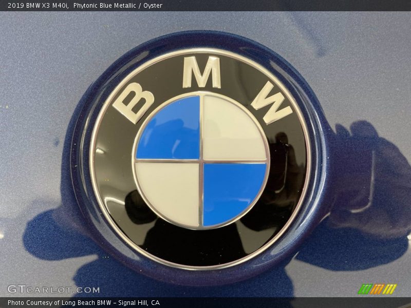 Phytonic Blue Metallic / Oyster 2019 BMW X3 M40i