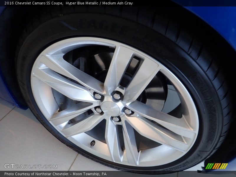 Hyper Blue Metallic / Medium Ash Gray 2016 Chevrolet Camaro SS Coupe