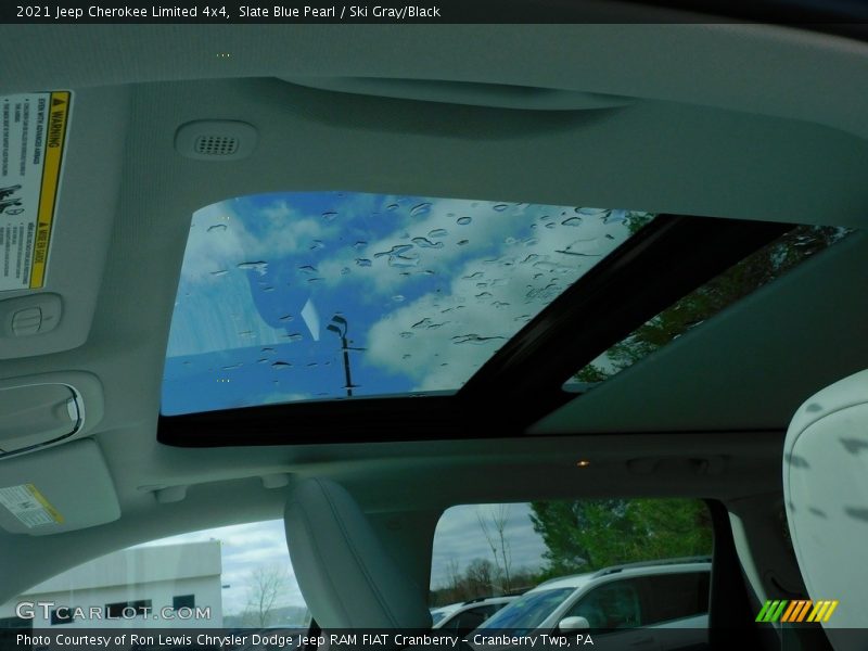 Slate Blue Pearl / Ski Gray/Black 2021 Jeep Cherokee Limited 4x4