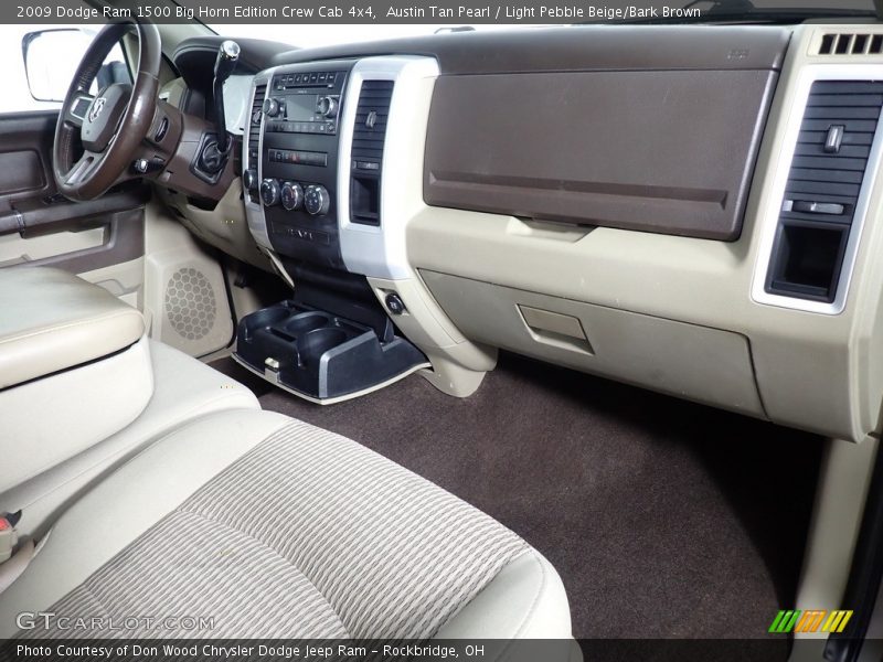 Austin Tan Pearl / Light Pebble Beige/Bark Brown 2009 Dodge Ram 1500 Big Horn Edition Crew Cab 4x4