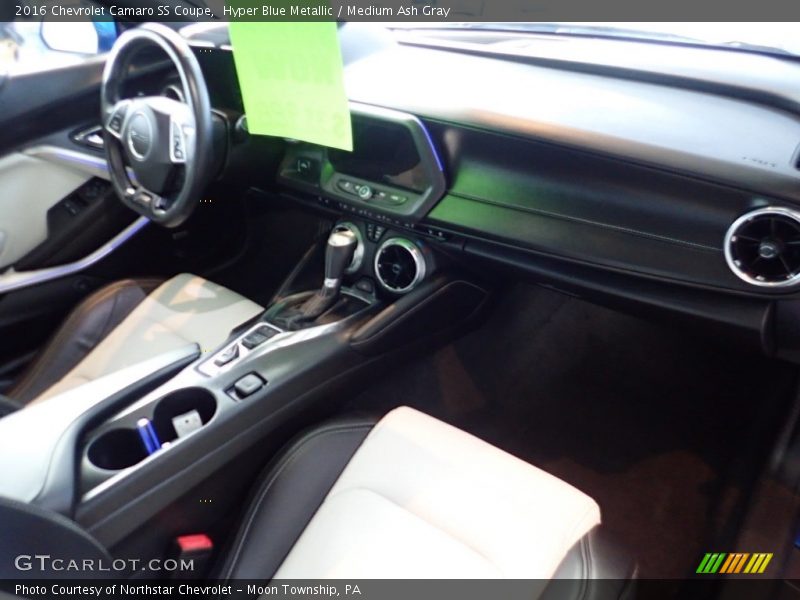 Hyper Blue Metallic / Medium Ash Gray 2016 Chevrolet Camaro SS Coupe