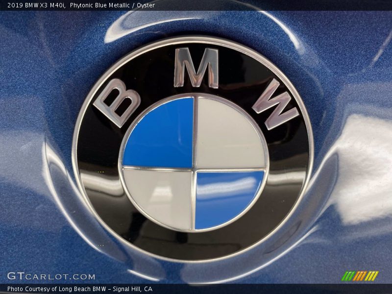 Phytonic Blue Metallic / Oyster 2019 BMW X3 M40i