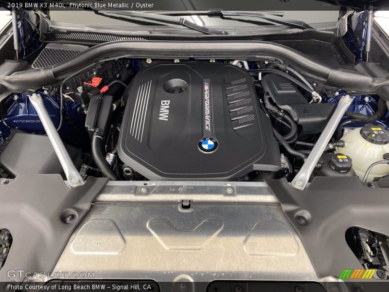 Phytonic Blue Metallic / Oyster 2019 BMW X3 M40i