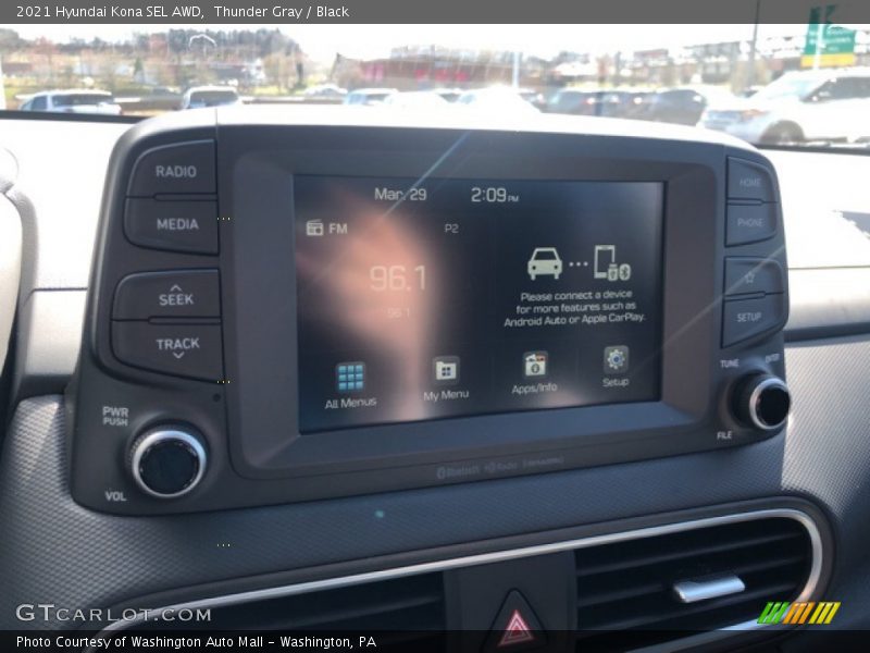 Thunder Gray / Black 2021 Hyundai Kona SEL AWD