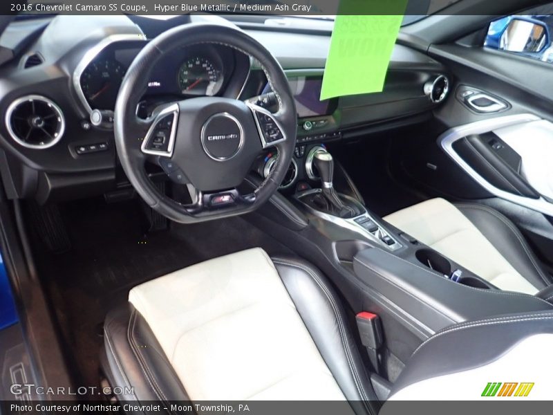 Hyper Blue Metallic / Medium Ash Gray 2016 Chevrolet Camaro SS Coupe