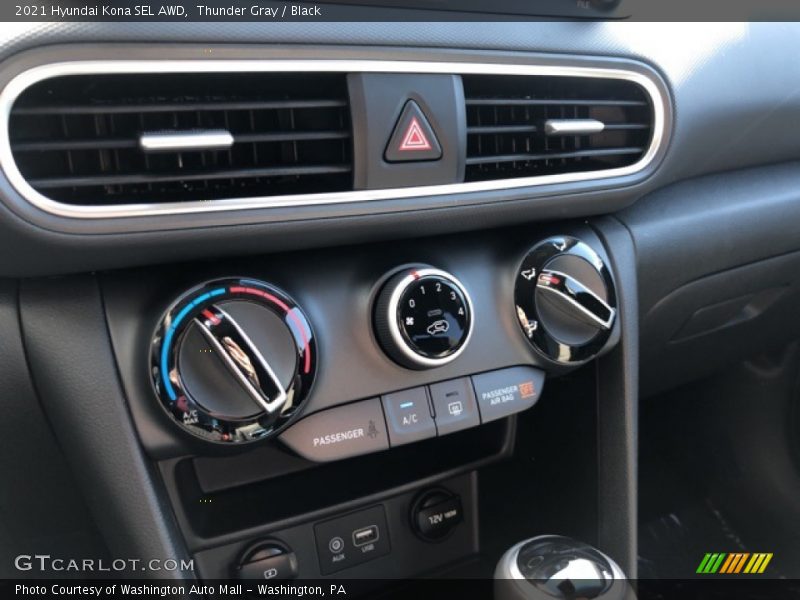 Thunder Gray / Black 2021 Hyundai Kona SEL AWD