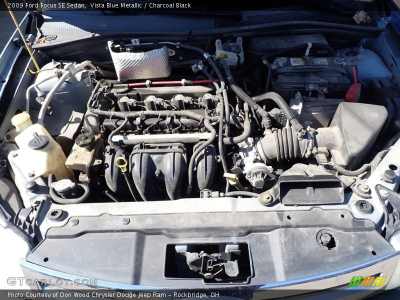 Vista Blue Metallic / Charcoal Black 2009 Ford Focus SE Sedan