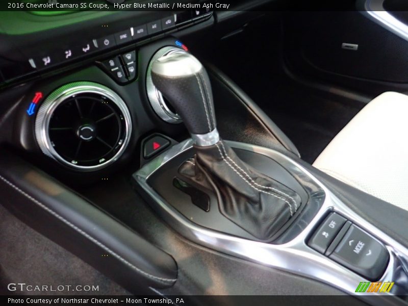 Hyper Blue Metallic / Medium Ash Gray 2016 Chevrolet Camaro SS Coupe