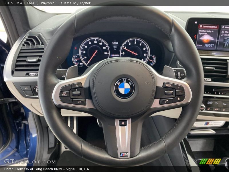 Phytonic Blue Metallic / Oyster 2019 BMW X3 M40i