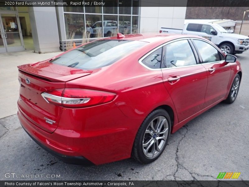 Rapid Red / Ebony 2020 Ford Fusion Hybrid Titanium