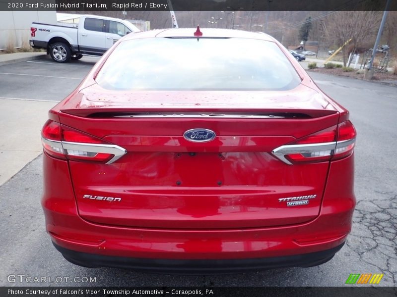 Rapid Red / Ebony 2020 Ford Fusion Hybrid Titanium