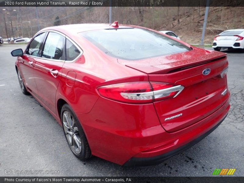 Rapid Red / Ebony 2020 Ford Fusion Hybrid Titanium