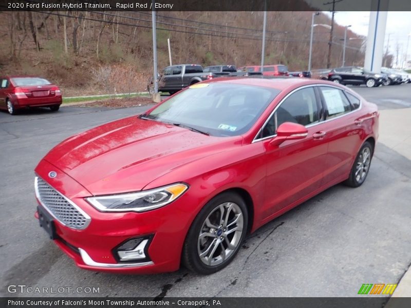 Front 3/4 View of 2020 Fusion Hybrid Titanium