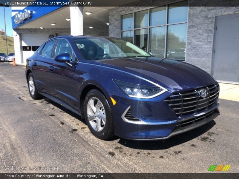 Stormy Sea / Dark Gray 2021 Hyundai Sonata SE