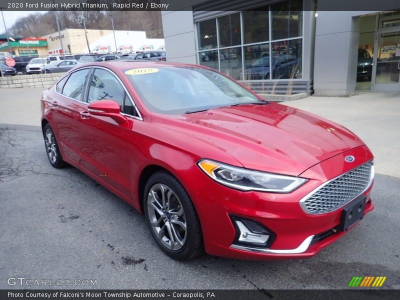  2020 Fusion Hybrid Titanium Rapid Red