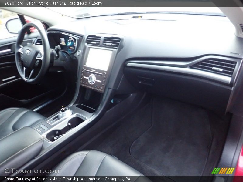 Rapid Red / Ebony 2020 Ford Fusion Hybrid Titanium