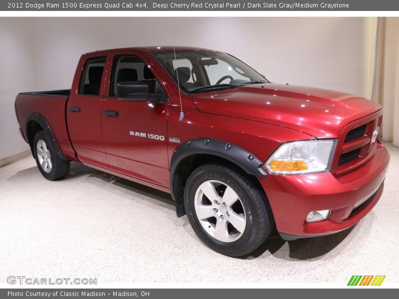 Deep Cherry Red Crystal Pearl / Dark Slate Gray/Medium Graystone 2012 Dodge Ram 1500 Express Quad Cab 4x4