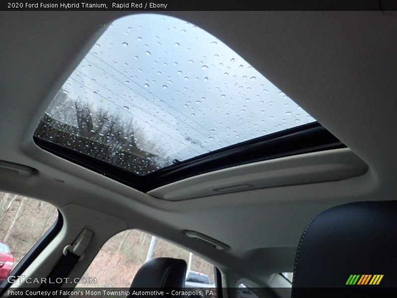 Rapid Red / Ebony 2020 Ford Fusion Hybrid Titanium