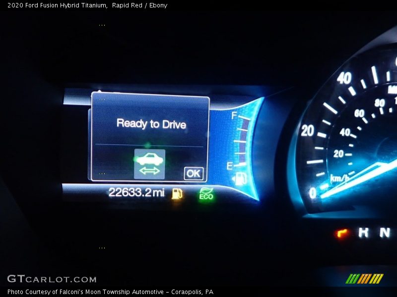 Rapid Red / Ebony 2020 Ford Fusion Hybrid Titanium