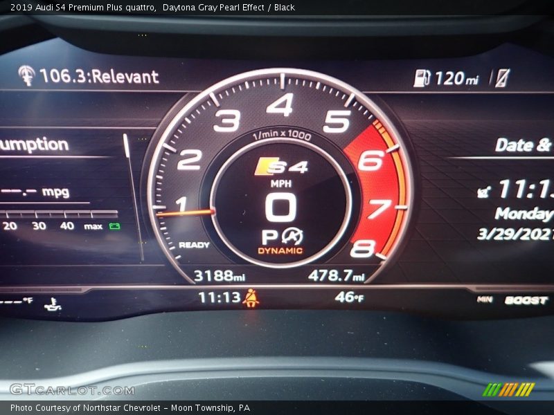 Daytona Gray Pearl Effect / Black 2019 Audi S4 Premium Plus quattro