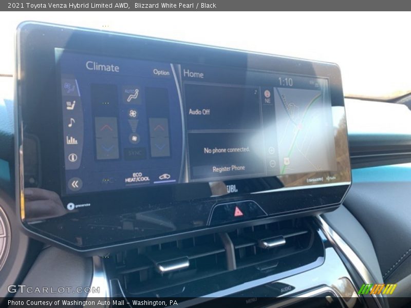 Blizzard White Pearl / Black 2021 Toyota Venza Hybrid Limited AWD