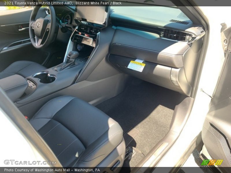 Blizzard White Pearl / Black 2021 Toyota Venza Hybrid Limited AWD