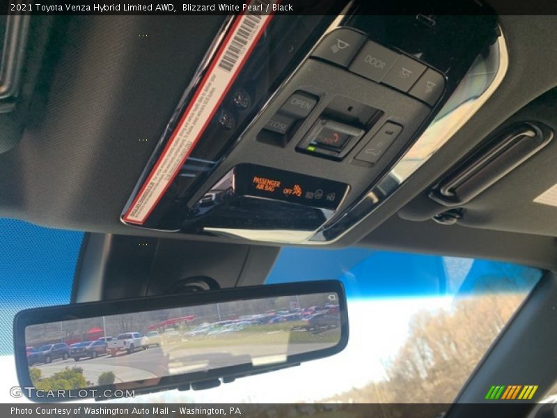 Blizzard White Pearl / Black 2021 Toyota Venza Hybrid Limited AWD