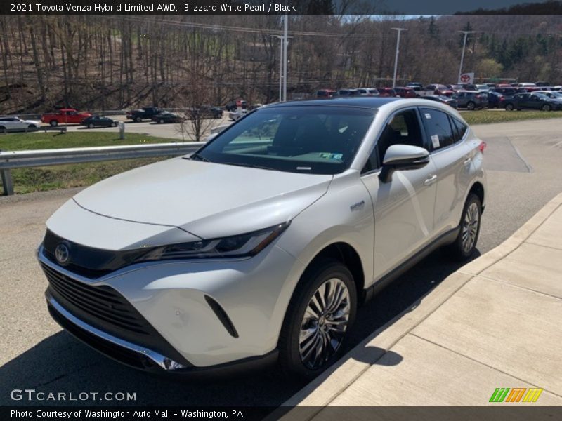 Blizzard White Pearl / Black 2021 Toyota Venza Hybrid Limited AWD