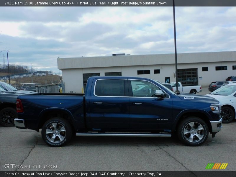 Patriot Blue Pearl / Light Frost Beige/Mountain Brown 2021 Ram 1500 Laramie Crew Cab 4x4