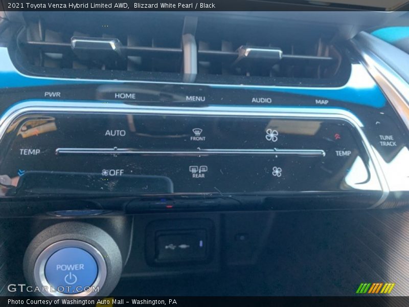 Blizzard White Pearl / Black 2021 Toyota Venza Hybrid Limited AWD