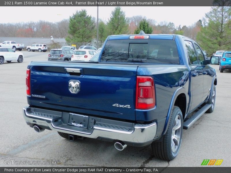 Patriot Blue Pearl / Light Frost Beige/Mountain Brown 2021 Ram 1500 Laramie Crew Cab 4x4