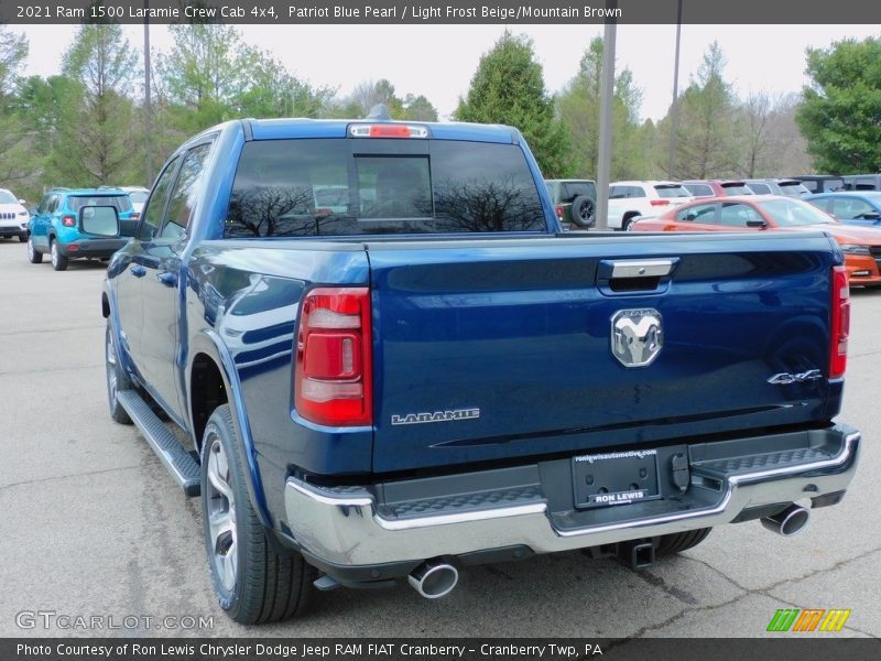 Patriot Blue Pearl / Light Frost Beige/Mountain Brown 2021 Ram 1500 Laramie Crew Cab 4x4