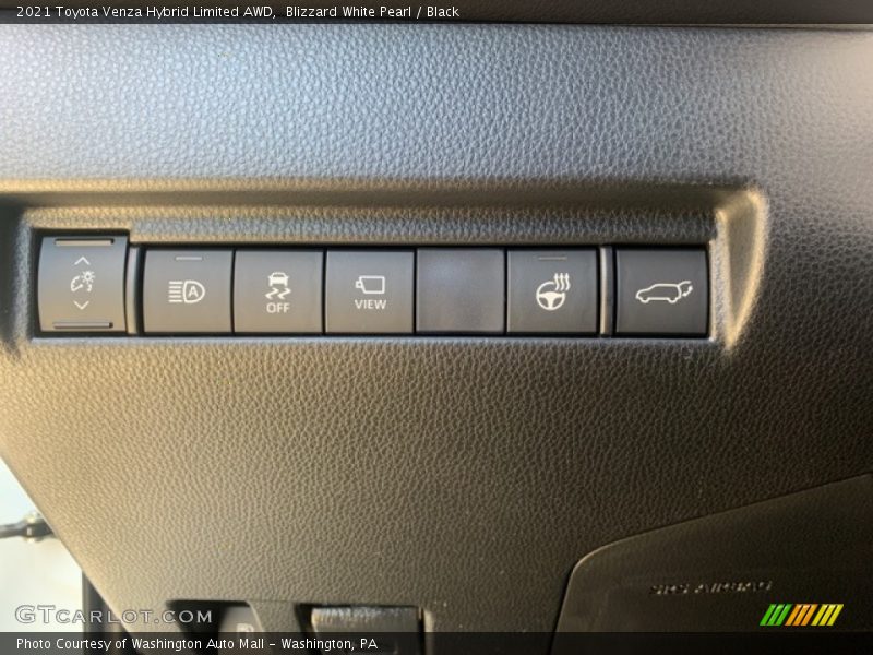 Blizzard White Pearl / Black 2021 Toyota Venza Hybrid Limited AWD
