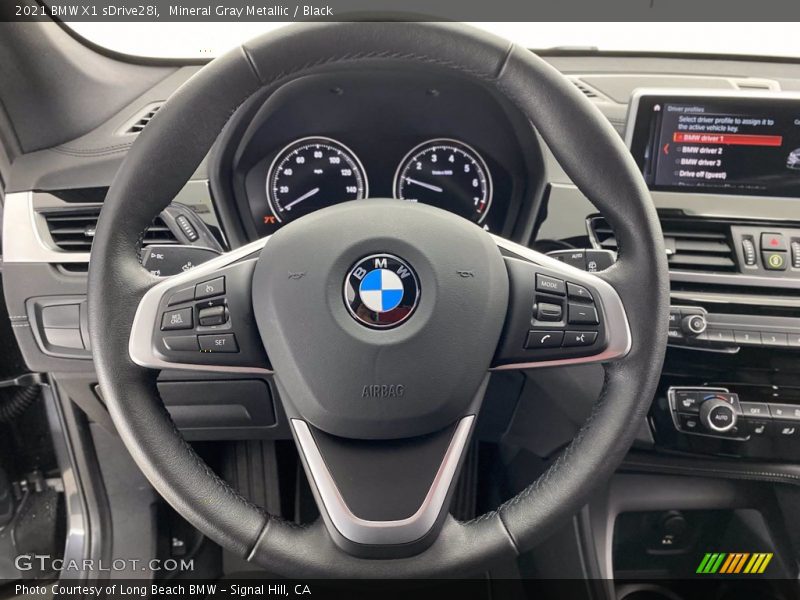 Mineral Gray Metallic / Black 2021 BMW X1 sDrive28i