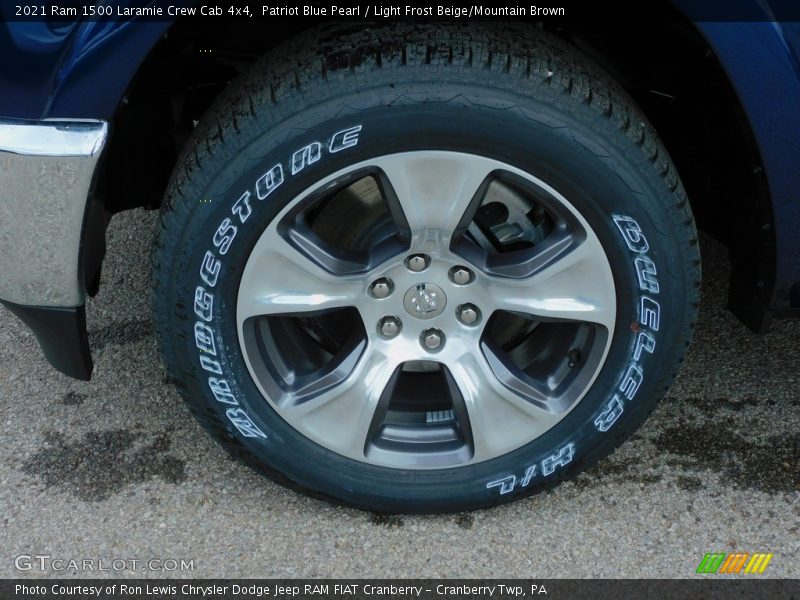 Patriot Blue Pearl / Light Frost Beige/Mountain Brown 2021 Ram 1500 Laramie Crew Cab 4x4