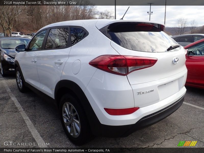 Dazzling White / Gray 2018 Hyundai Tucson SE