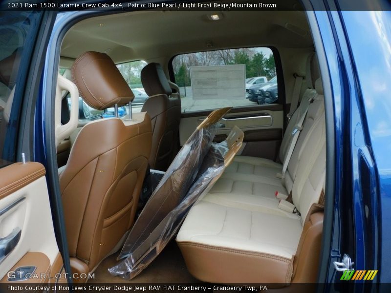 Patriot Blue Pearl / Light Frost Beige/Mountain Brown 2021 Ram 1500 Laramie Crew Cab 4x4