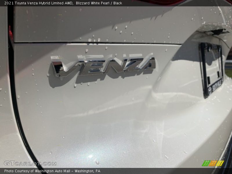 Blizzard White Pearl / Black 2021 Toyota Venza Hybrid Limited AWD