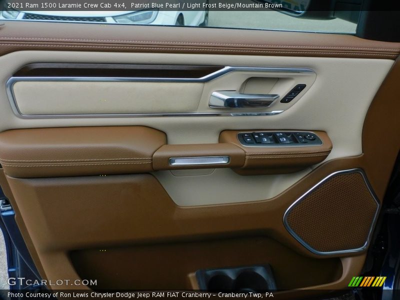 Patriot Blue Pearl / Light Frost Beige/Mountain Brown 2021 Ram 1500 Laramie Crew Cab 4x4