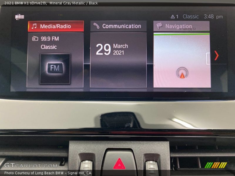 Mineral Gray Metallic / Black 2021 BMW X1 sDrive28i