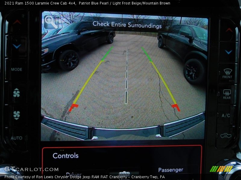 Patriot Blue Pearl / Light Frost Beige/Mountain Brown 2021 Ram 1500 Laramie Crew Cab 4x4