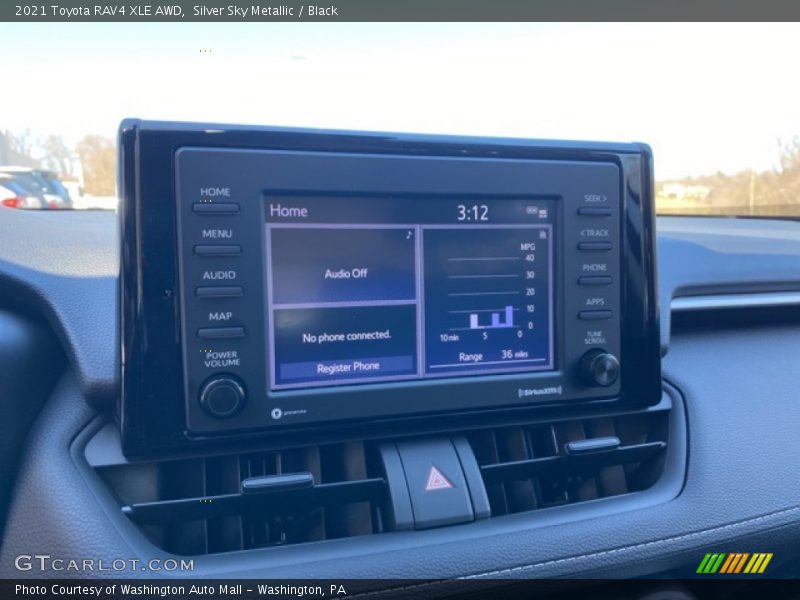Silver Sky Metallic / Black 2021 Toyota RAV4 XLE AWD