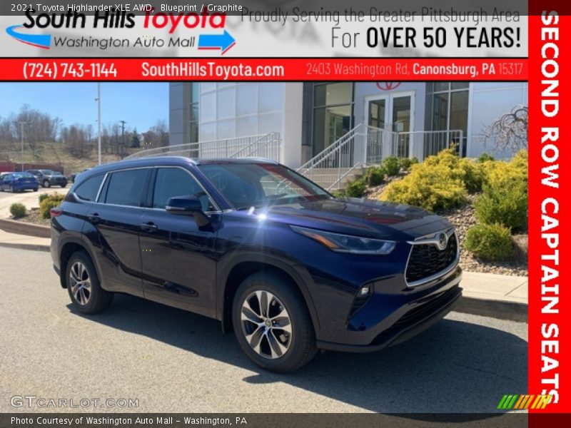 Blueprint / Graphite 2021 Toyota Highlander XLE AWD