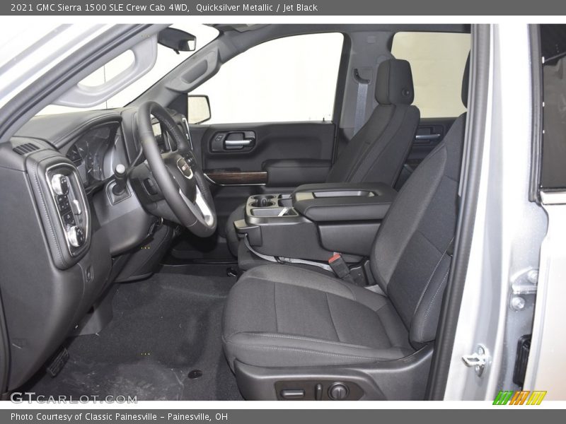Quicksilver Metallic / Jet Black 2021 GMC Sierra 1500 SLE Crew Cab 4WD