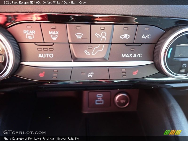 Oxford White / Dark Earth Gray 2021 Ford Escape SE 4WD